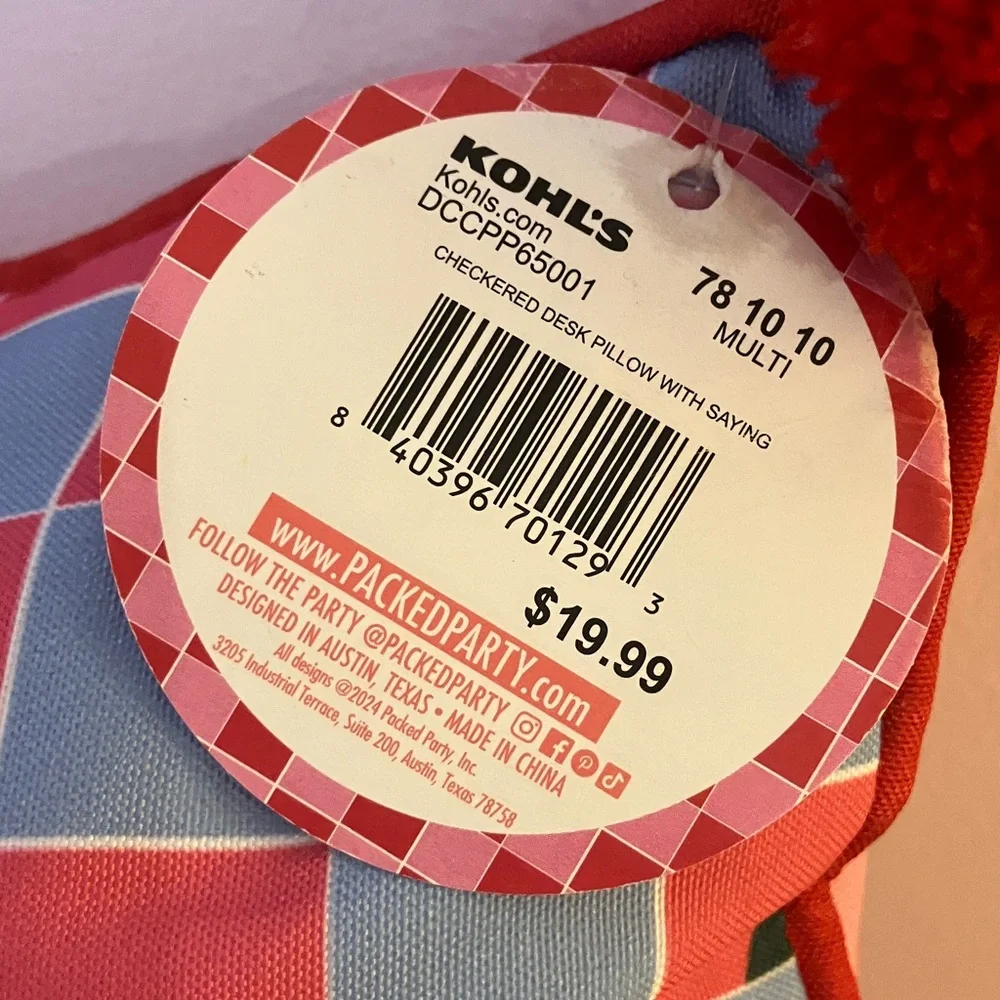 “Homebody” Cute colorful Pillow by Packed Party 🎈
